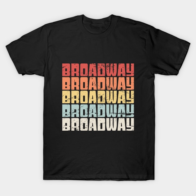 BROADWAY - Retro Musical Theater T-Shirt by MeatMan